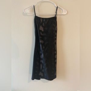 Black patterned dress